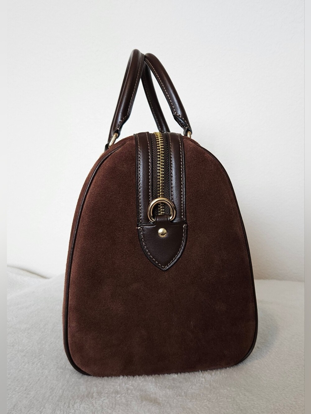 Coach Rowan Large Satchel - Vintage Brown Suede - NWOT - Picture 4 of 11